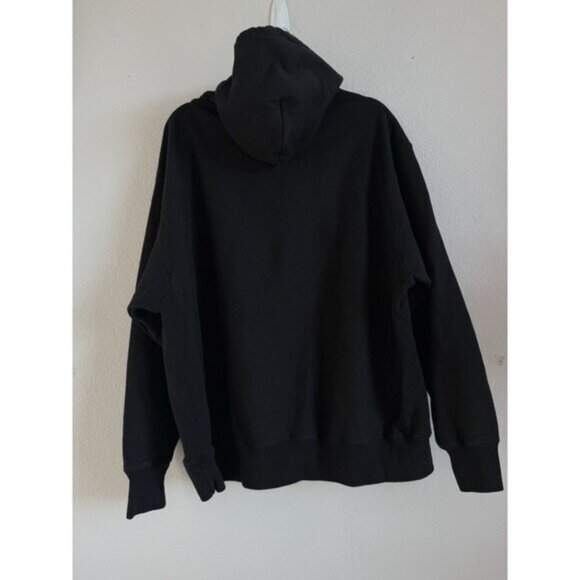 Vintage Champion Label Reverse Weave Black Hoodie Daily Sweatshirt Size Men’s 2X - Picture 12 of 12